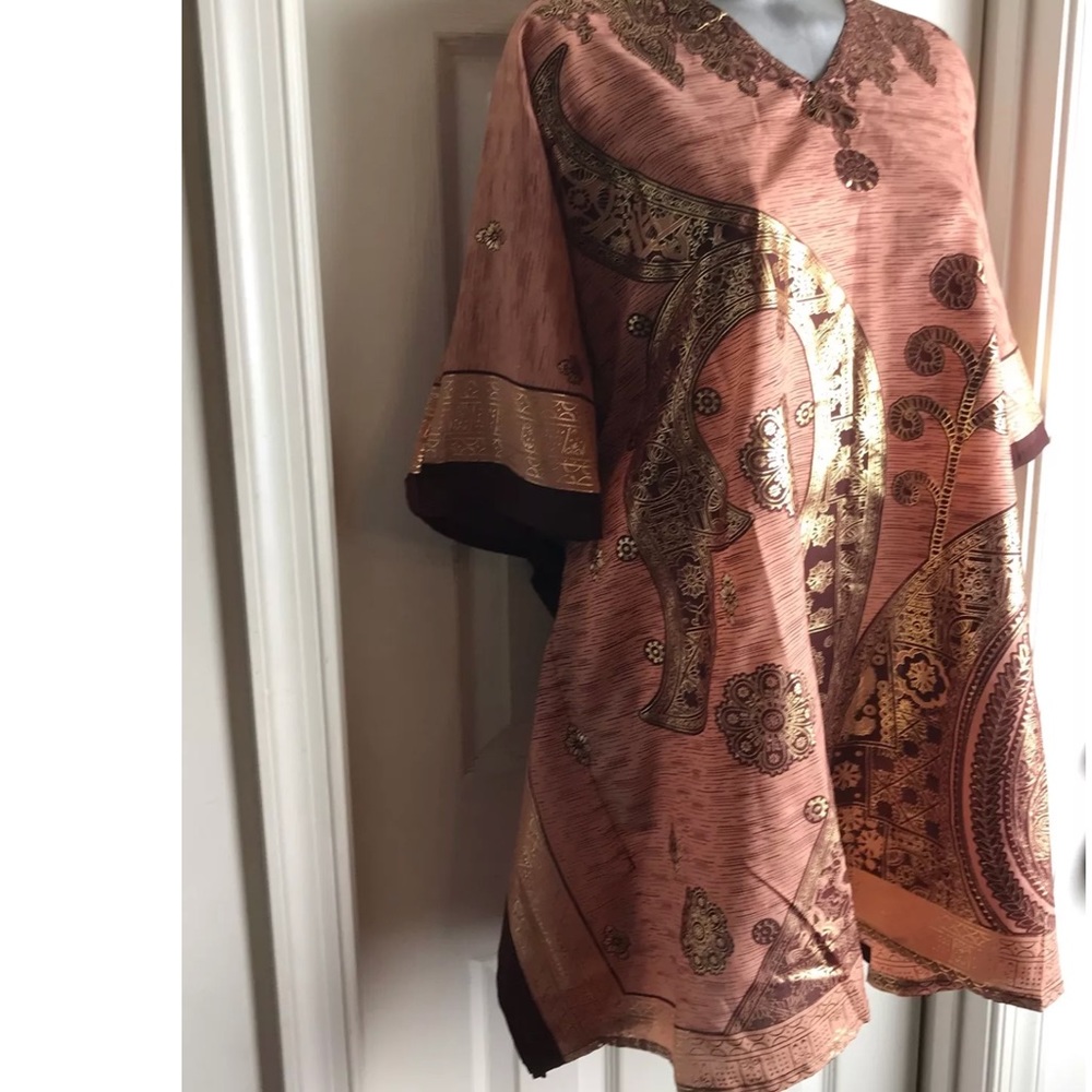 Short caftan Vibrant foil one size fits most